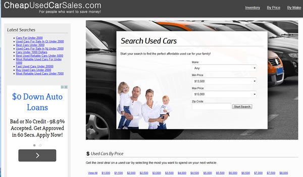 cheap used car sales