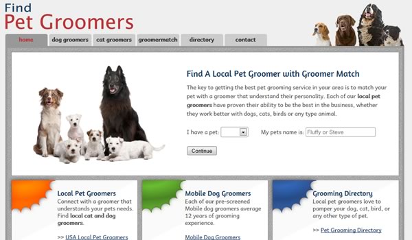 find pet groomers